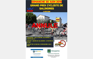 GP de Salindres 30/06/2019 ANNULE