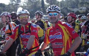 Thierry Smargiassi et Damien Jampy au départ du 17 kms